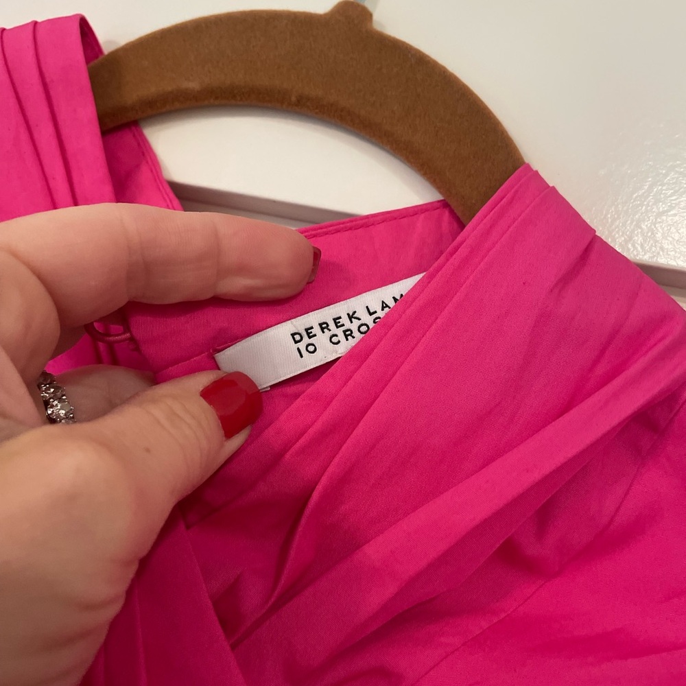 Derek Lam 10 Crosby Belted pink dress